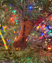 "Deck the Paws" - Dog Bone Ornament