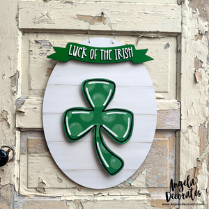 Large {for door hanger} Shamrock Attachment