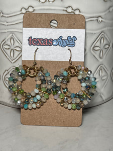 This Boho Cowgirl set is concert ready! Looks amazing with your boots and will flash and sparkle while you dance the night away. Colors ranging from peach and cream to aqua, spring green and iridescent teal, this set is a stunner!  *Each set is a one-of-a-kind piece.