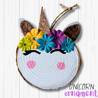 Ornaments - Handmade Unicorn Wooden Ornament