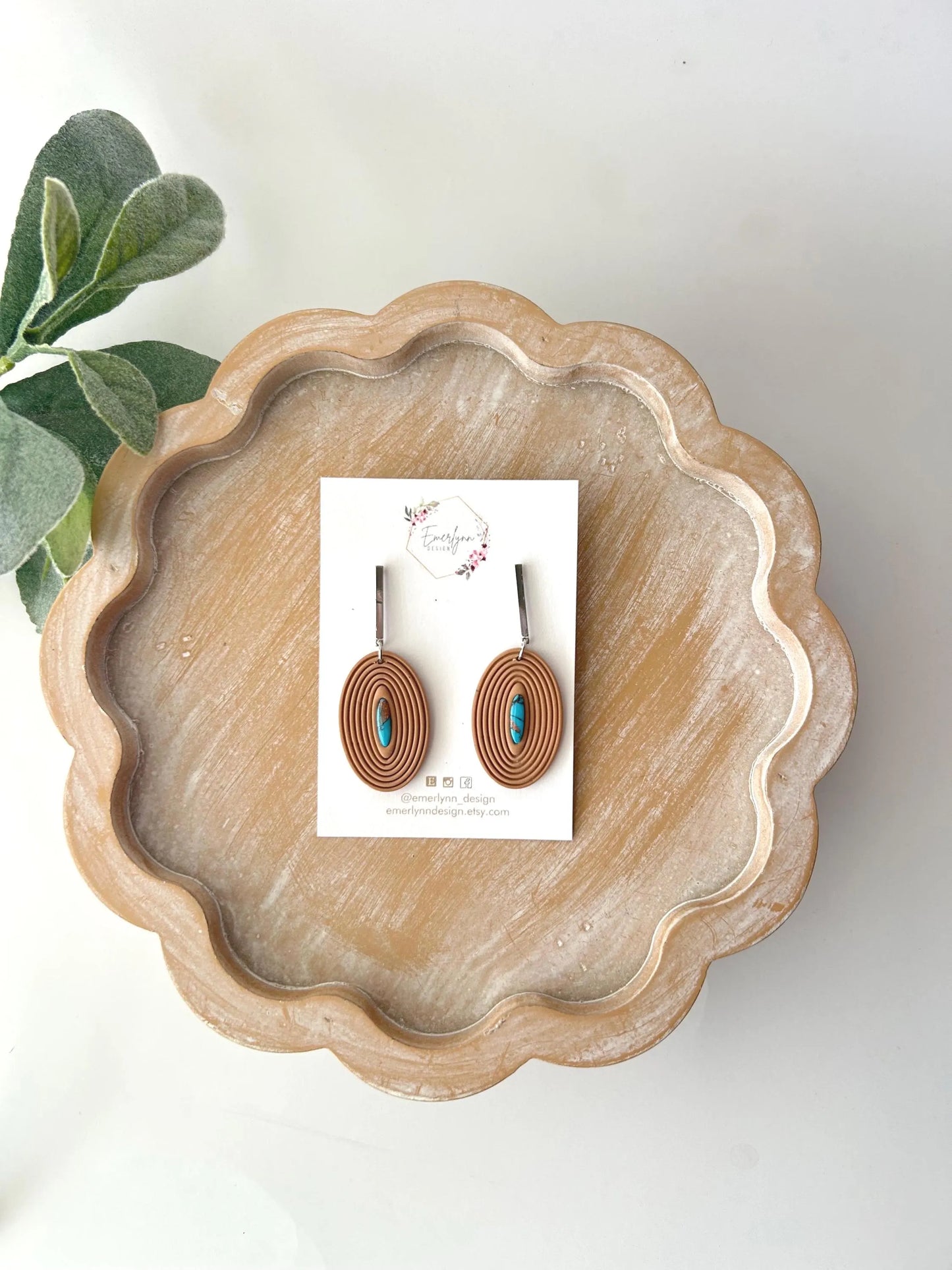Western Style earrings with Turquoise
