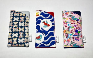 Eyeglass Case - Navy Butterflies