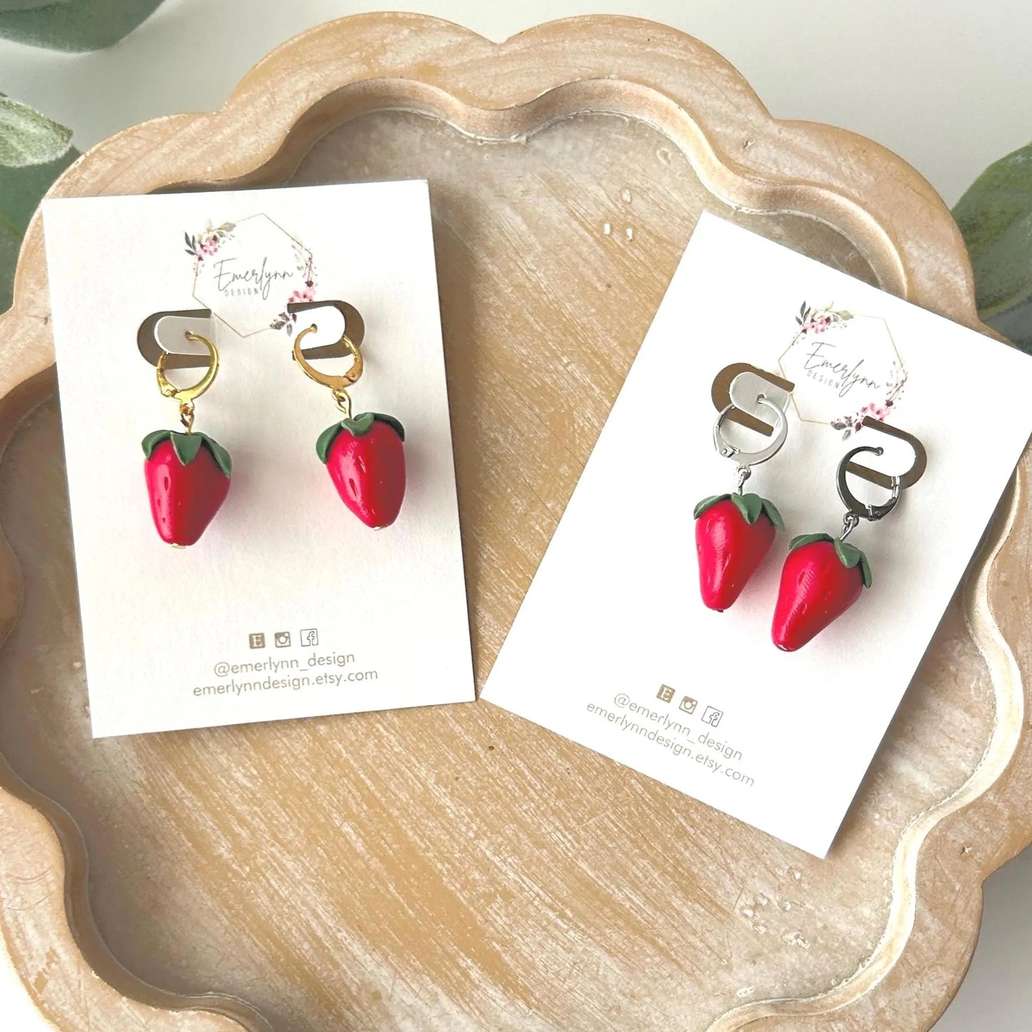 Strawberry Charm Earrings
