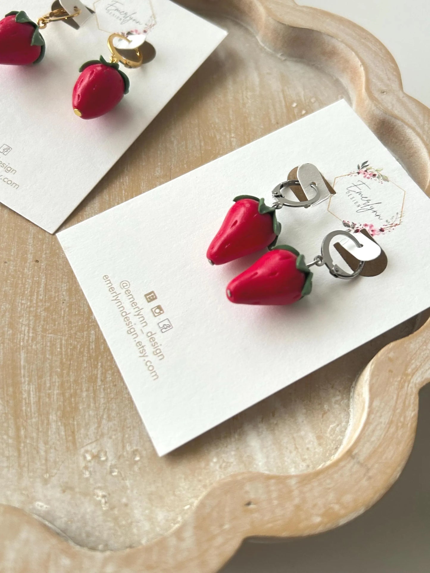 Strawberry Charm Earrings