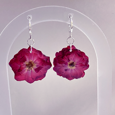 Real Flower Earrings