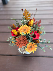 Fall Sola Wood Flower arrangement