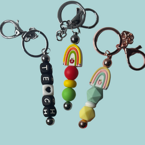 Silicon Bead Keychains