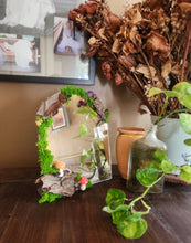 Whimsical wreath or mirror- make and take craft. April 5th- National Handmade Day!