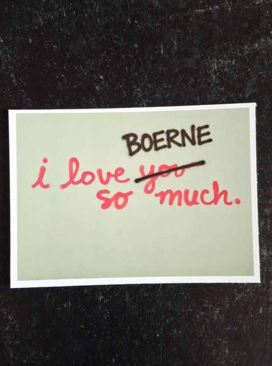 Mini Art Print- I Love Boerne So Much