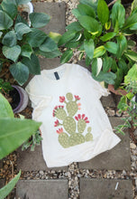 T-shirt- Distressed cactus tee