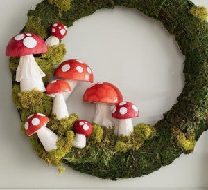 Whimsical wreath or mirror- make and take craft. April 5th- National Handmade Day!