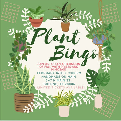 Plant Bingo- February 16th 2pm