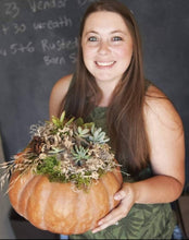 Succulent Pumpkin centerpiece workshop/ Sept 28th/ 4pm