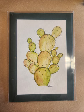 Original hand painted watercolor plant cards