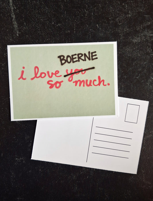 Mini Postcard- I Love Boerne So Much