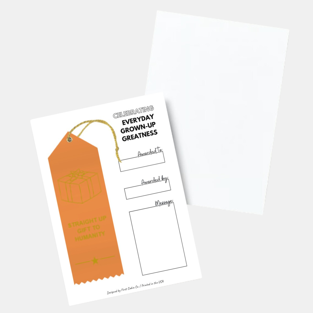 Award Ribbon- Straight Up Gift To Humanity – Handmade on Main