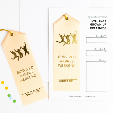Award Ribbon- Survived A Girls Weekend
