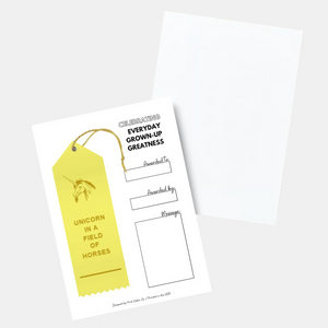 Award Ribbon- Unicorn In A Field Of Horses