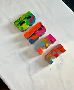 Letter Crayons