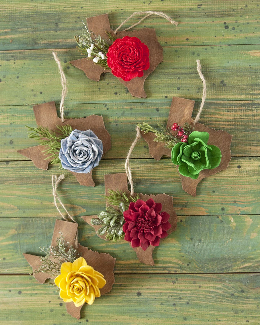 Wood Texas Ornament