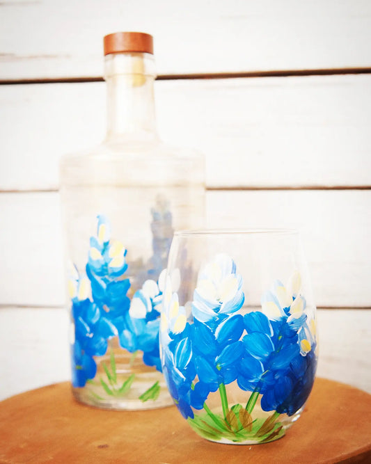 Decanters- bluebonnets