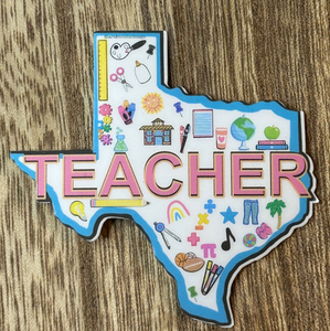 Texas Teacher Laptop & Tumbler Sticker