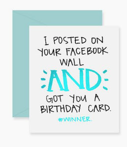 Cards, Birthday Winner