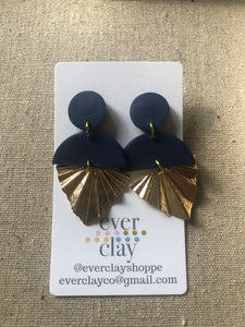 Earrings- Metal and Clay