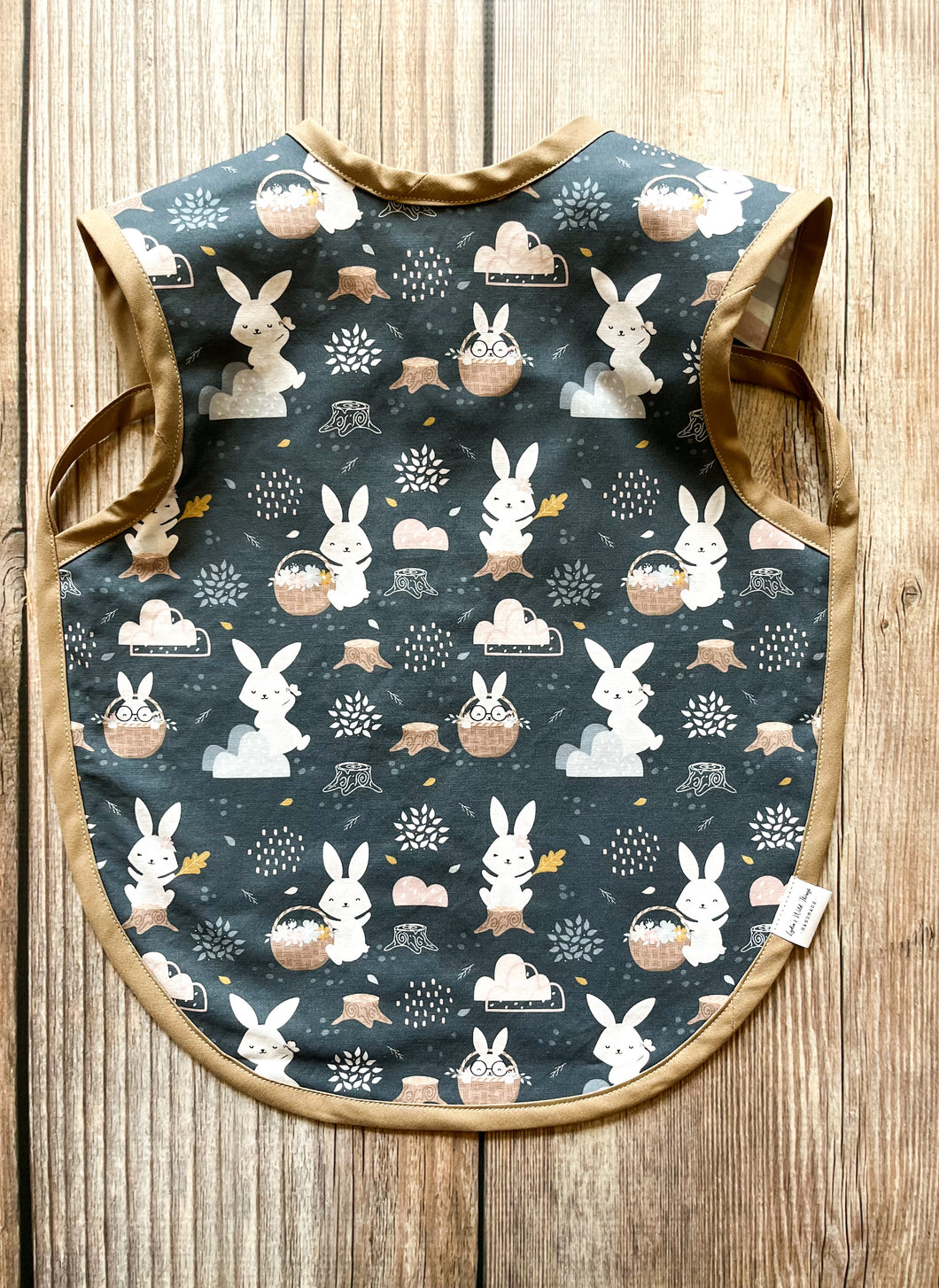 Bib Apron- Bunny in Basket - 2 sizes
